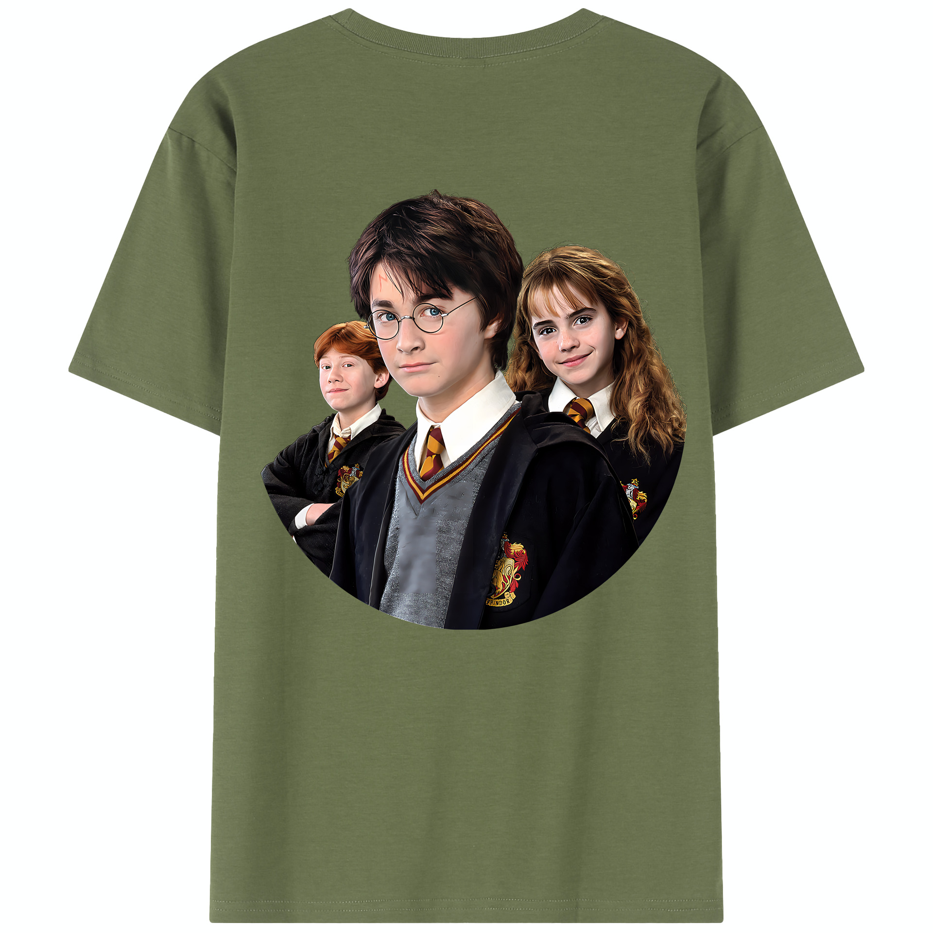 （画像用） Harry Potter ハリー・ポッターシリーズ 綿100％半袖Tシャツ（背面プリント）